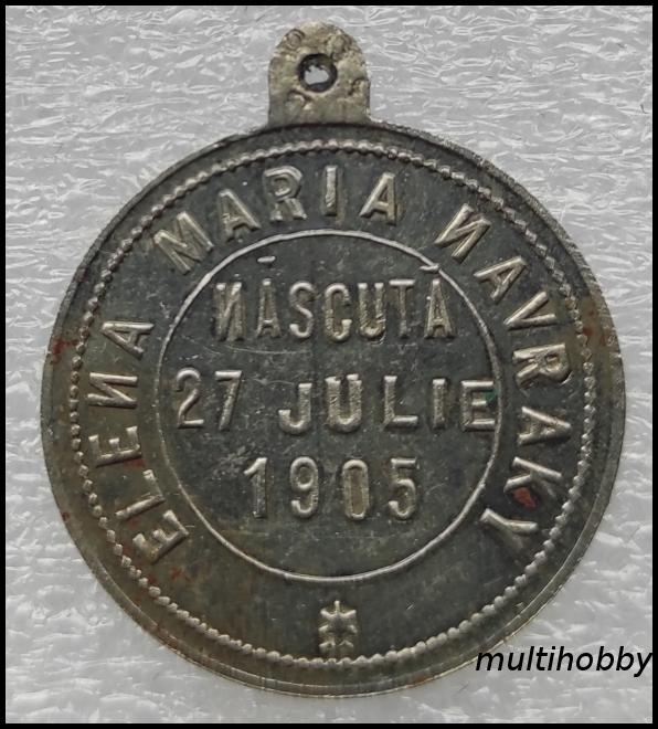 Medalie - 1905<br/>Elena Maria Navraky<br/>Nascuta 27 Iulie 1905