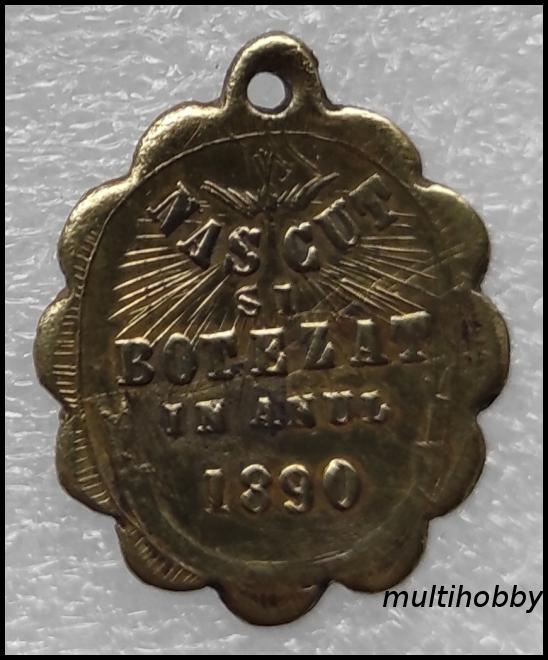 Medalie - 1890<br/>Nascut si Botezat in anul 1890