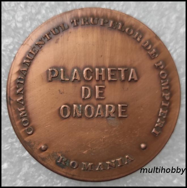Medalie - Comandamentul trupelor de pompiero RO<br/>Pavel Zaganescu