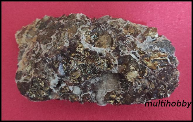Mineral - Pirita in cuiburi de
Calcita